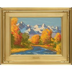 Merlin Enabnit, oil on paper/board