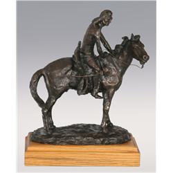 Ace Powell, bronze, 14" x 11" x 6", 1971. The Tracker