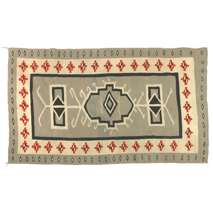 Navajo Weaving, Crystal, 88" x 57", C.1910, J.B. Moore catalog plate