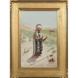 John Hauser, gouache