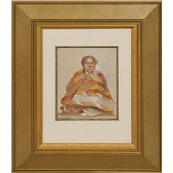 Eanger Irving Couse, watercolor