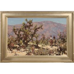 Burt Procter, oil on board