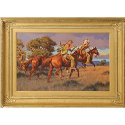 Paul Mann, oil on board