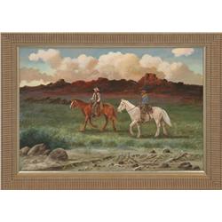 Charles Damrow, oil on board