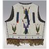Image 2 : Lakota Man's Beaded Vest, Solid beads on buffalo hide, C. 1880