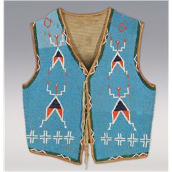 Sioux Man's Beaded Vest, fine condition