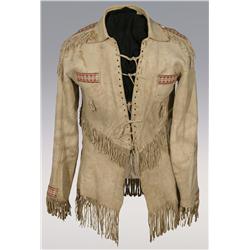 Cree Quilled Shirt, fine quillwork, 1860s, nice condition