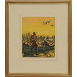 W.H.D. Koerner, oil on board