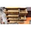 Image 4 : 2 SMALL WOODEN KEEPSAKE CABINETS