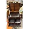 Image 5 : 2 SMALL WOODEN KEEPSAKE CABINETS