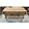 Image 1 : HEAVILY CARVED SOLID WOOD ASIAN SIDEBOARD CABINET