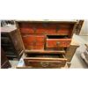 Image 4 : 2 SMALL WOODEN ANTIQUE ASIAN DOVETAILED CABINETS