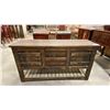 Image 1 : SOLID WOOD WITH METAL ACCENTS SIDEBOARD