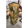 Image 2 : APPROX. 36" TALL LACQUERED FLORAL & WILDLIFE FINISH PLANT STANDS