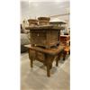 Image 4 : 2 SMALL SINGLE DRAWER ASIAN SIDE TABLES