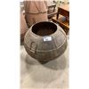 Image 1 : LARGE METAL RUSTIC HAND BEATEN RIVETED WATER VESSEL
