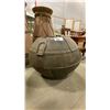 Image 2 : LARGE METAL RUSTIC HAND BEATEN RIVETED WATER VESSEL