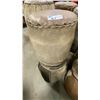Image 1 : PAIR OF ANIMAL HIDE/LEATHER STOOLS