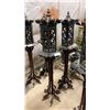 Image 1 : PAIR OF ASIAN WOOD/METAL LANTERN STANDS