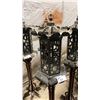 Image 2 : PAIR OF ASIAN WOOD/METAL LANTERN STANDS