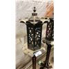Image 2 : PAIR OF ASIAN WOOD/METAL LANTERN STANDS