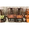 Image 1 : PAIR OF CARVED HARDWOOD ASIAN ARM CHAIRS