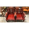 Image 1 : PAIR OF HEAVILY CARVED HARDWOOD ASIAN ARMCHAIRS