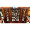 Image 2 : PAIR OF HEAVILY CARVED HARDWOOD ASIAN ARMCHAIRS