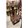 Image 1 : HARDWOOD ASIAN DINING ROOM SIDE CHAIR