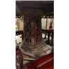 Image 3 : HEAVILY CARVED HARDWOOD ASIAN DINING TABLE WITH 9 SIDE CHAIRS