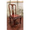 Image 4 : HEAVILY CARVED HARDWOOD ASIAN DINING TABLE WITH 9 SIDE CHAIRS