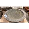 Image 2 : CONCRETE STATUE, 3 FAUX CONCRETE BIRD BATH BASINS & POT STAND