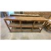 Image 1 : RUSTIC SOLID WOOD APPROX 6' SHELVING UNIT