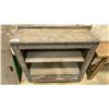 Image 1 : REPURPOSED PRIMITIVE LOOK 2 DRAWER SHELF UNIT