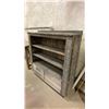 Image 2 : REPURPOSED PRIMITIVE LOOK 2 DRAWER SHELF UNIT