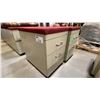 Image 2 : PAIR OF MOBILE PADDED TOP FILING CABINET STOOLS