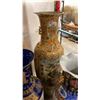 Image 1 : LARGE DECORATIVE ASIAN FLOOR VASE APPROX 62" TALL