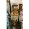 Image 1 : LARGE DECORATIVE ASIAN FLOOR VASE APPROX 48.5" TALL