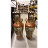 Image 1 : PAIR OF LARGE DECORATIVE ASIAN FLOOR VASES APPROX 42" TALL
