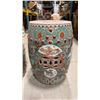 Image 3 : PAIR OF DECORATIVE CERAMIC GARDEN STOOLS