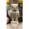 Image 2 : LARGE STONE OWL STATUE & DRAGON FLOWER VASE