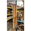 Image 2 : 2 LARGE WOODEN DECORATIVE WAGON WHEELS & BAMBOO CHIMES