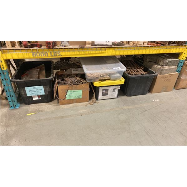 SHELF OF ASSORTED DECOR ITEMS & WOODEN ARTWORK