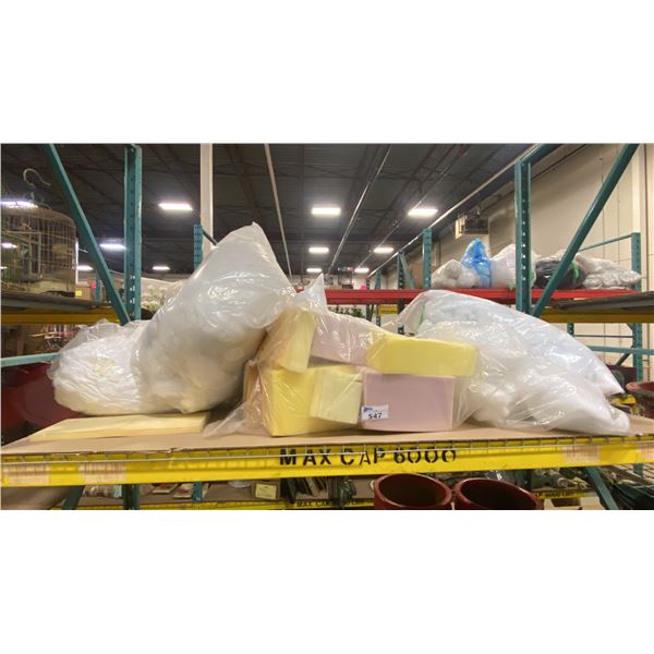 SHELF OF FOAM & STUFFING