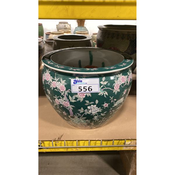 LARGE CERAMIC DECORATIVE FISHBOWL