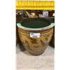 Image 1 : LARGE DECORATIVE CERAMIC ASIAN PLANTER POT