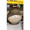 Image 1 : LARGE DECORATIVE CLAY POT WITH LID