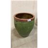 Image 1 : LARGE GREEN PLANTER POT APPROX 3.1' H X 2.5' W