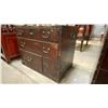 Image 3 : HARDWOOD WITH METAL ACCENTS RUSTIC SMALL 3 DRAWER STORAGE CABINET