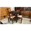 Image 2 : ROUND ASIAN DINING TABLE WITH 4 CHAIRS